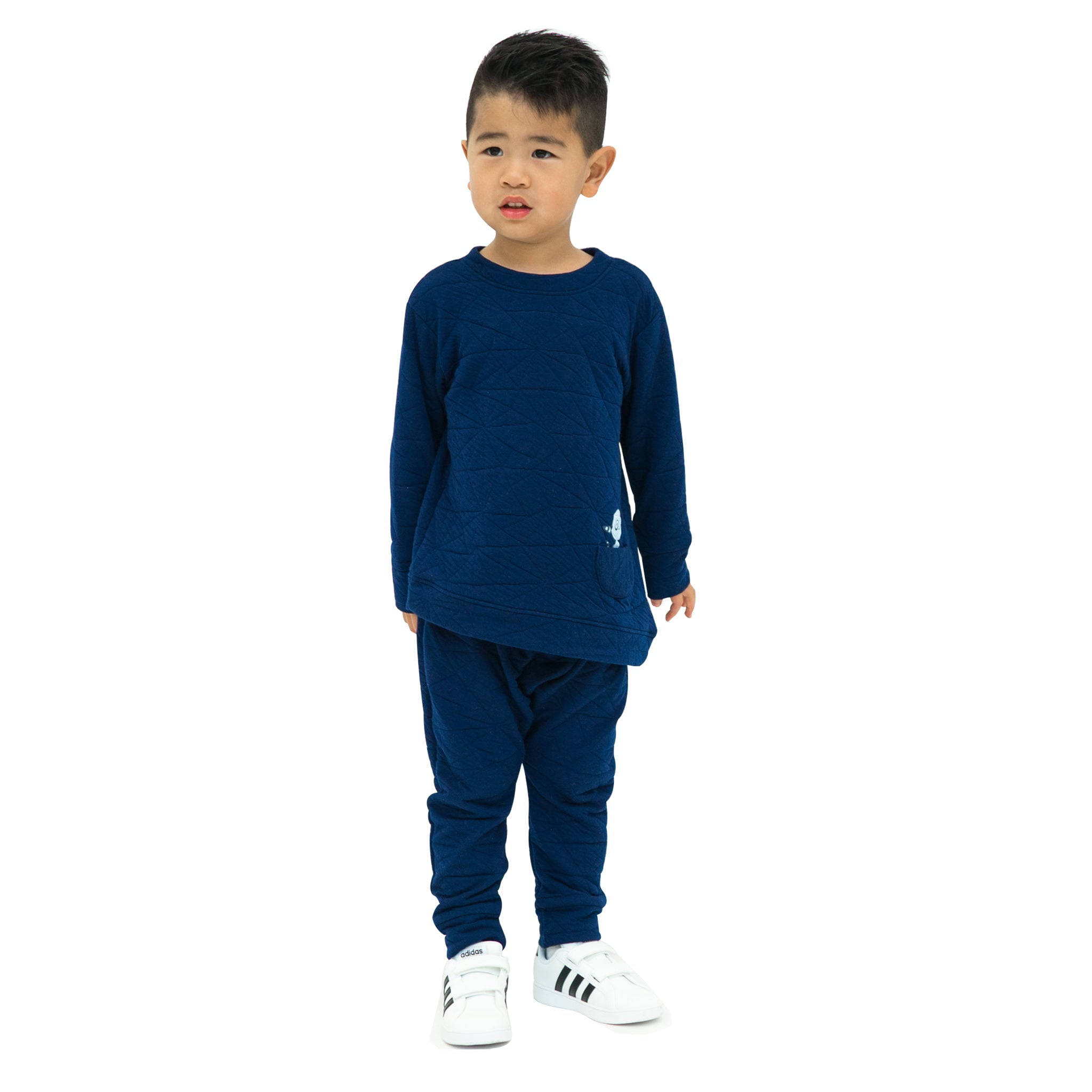 Asymmetric Pullover - Quilted Deep Blue - Walmart.com