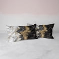 thumbnail image 5 of Orylavena Black and Gold Marble Microfiber Duvet Cover Set, Twin, 3-Piece, 5 of 8