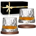 thumbnail image 1 of Set de vasos para whisky BOLESTA, vaso giratorio, cristal, 160 ml, 1 of 9