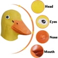 thumbnail image 5 of MAKEATREE Duck Head Mask, Funny Animal Rubber Latex Adult Costume Mask for Halloween Christmas Masquerade Cosplay Prop Decor Unisex, 5 of 8