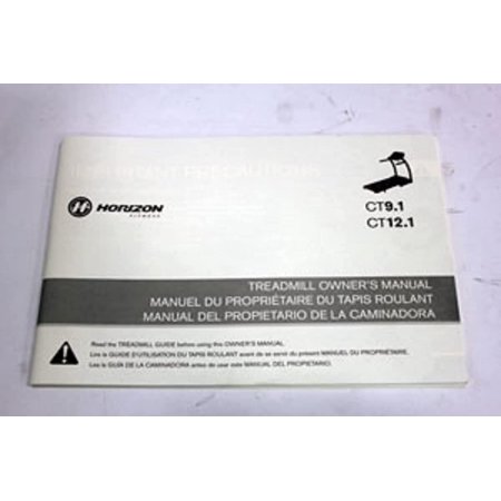 Hydra Fitness Exchange Owners Manual English French 1000113350 Works CT12.1 CT9.1 Treadmill