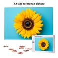 thumbnail image 6 of Sikiie Golden Sunflower in Blue Puzzle, Jigsaw Puzzles, Jigsaw Puzzles 1000 Pieces, Custom Jigsaw Puzzle for Adults (29.5×19.7in, Horizontal), 6 of 9