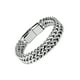 thumbnail image 3 of Pulsera Xtellar Cubana Plata De Acero Inoxidable Hombre Con Doble Color plata 21cm, 3 of 5