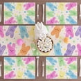 thumbnail image 4 of Colorful Dots Cute Bunny Watercolor Rabbits Easter Placemats Set of 8 Table Mats for Masquerade Party Home Kitchen Dining Table Decorations 12x18 Inch, 4 of 6