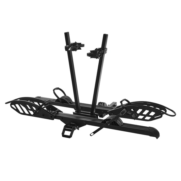 Vantana Aluminum Hitch Mount E-Bike Rack, 200lb Capacity, 2'' Receiver, Fat Tire Compatible, Black
