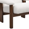 thumbnail image 6 of Newboti Furniture Modern Accent Chair with Ottoman, Mid Century Lounge Chair with footrest, Comfy Fabric Armchair Upholstered Set with Solid Wood Frame for Living Room 80752, 6 of 17