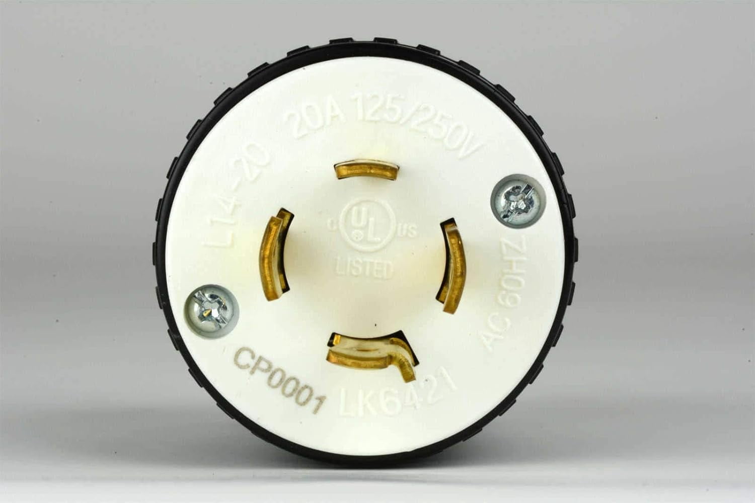 / L14-20R Plug Set 20A 125/250V Locking UL Listed / Generator