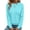 Lake Blue, variant on Fantaslook Fall Sweatshirts for Women Crewneck Long Sleeve Shirts Casual Tunic Tops Lightweight Pullover Sweatshirts