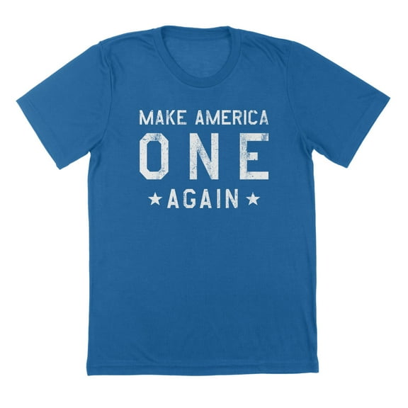 Make America One Again Americana Graphic Royal Mens T-Shirt