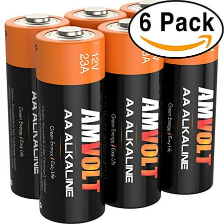 AM Volt A23 Battery 12V [Ultra Power] Alkaline 12 Volt Batteries for Garage Doors Opener - Keyless Entry - Doorbells and Alarm Car Remote Expiration (23a 12 Volt Battery Best Price)