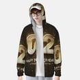 thumbnail image 2 of Balery Happy New Year 2025 E Sudadera ligera de manga larga con capucha y protección solar UPF 50+ para hombre y mujer, ideal para pesca y running-X-Large, 2 of 7