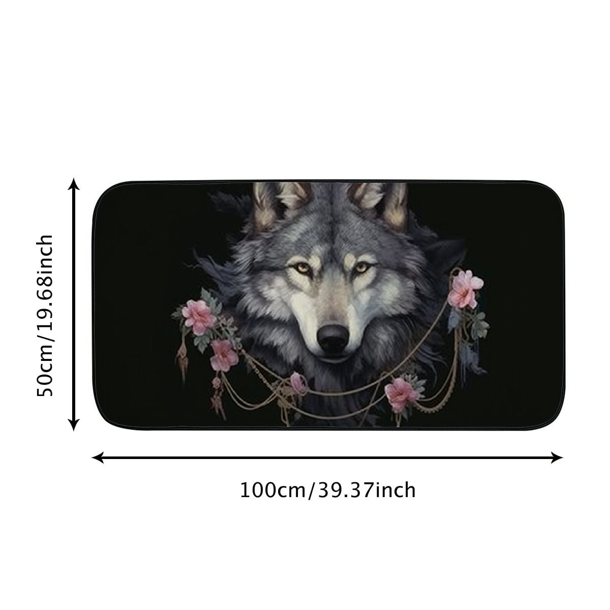 Heduofu Welcome Mat, Decorative Door Mat, Door Mat with Non-Slip Rubber Backing, Easy Cleaning, Traps Dirt, Rug for Entry, Patio, Garage