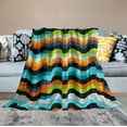 thumbnail image 2 of FUMJ Camouflage Checkered Throw Blanket, Geometric Soft Warm Fuzzy Plush Camo Blankets for Sofa Bed Outdoor Beach Travel, 2 of 6