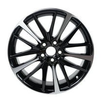 19-Inch Alloy Replacement Wheel Rim for Toyota Camry 2018-2022, 5x114.3mm, Black Machined Finish