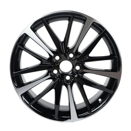 19-Inch Alloy Replacement Wheel Rim for Toyota Camry 2018-2022, 5x114.3mm, Black Machined Finish