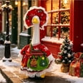 thumbnail image 4 of AZXY Christmas Porch Goose Outfit, 23‑Inch Goose Clothes Dress Set, Goose Clothing & Goose Cloth for Cement Plastic Lawn Goose Sculpture Statue, Xmas Outdoor Decor for Front Porch Yard Party Garden, 4 of 8