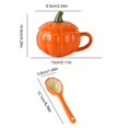 thumbnail image 7 of Halloween Pumpkin Cup Cute Ceramic Pumpkin Mug Funny Ceramic Coffee Mug Pumpkin Tea Cups Cereal Bowl Candy Cookie Jar Autumn (Pumpkin Cups  Pump), 7 of 7
