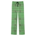 thumbnail image 4 of talentlend Plaid Pajama Pants for Men Drawstring Lounge Pant Soft Sleepwear Elastic Waist Bottoms with Pockets, 4 of 7