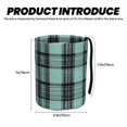 thumbnail image 4 of Round Car Trash Can 7×5.9in Waterproof, Durable, Not Easy To Fade, Easy To Install And Disassemble To Prevent Interior Pollution Paleturquoise Buffalo Plaid Check Tartan Scotland_3, 4 of 7