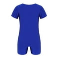thumbnail image 2 of Jizyo Kids Boys Girls Short Sleeves Ballet Dance Gymnastics Leotard One Piece Biketard Jumpsuit Dancewear Royal Blue 6, 2 of 5
