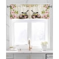 thumbnail image 2 of Vintage Bird Floral Kitchen Valances for Windows Farmhouse Linen Window Valance Curtain for Living Room Window Treatment Spring Botanical Flowers Valance Rod Pocket Topper Drape, 42 x 18 Inch, 2 of 6