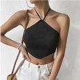 thumbnail image 7 of Sngxgn Womens Tank Tops V Neck Summer Sleeveless Ribbed Button Spring Casual Shirts(Black,L), 7 of 7