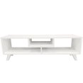 thumbnail image 3 of 47.5" Inch Media Console TV Unit, White Color with Display Storages, Home and Office Use, 3 of 5