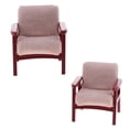 thumbnail image 1 of 2x Conjunto de Muebles de Silla de Sofá Individual de Decoración para Sala de 1/12 Amarillo SM SunniMix Sofá en miniatura de la casa de muñecas, 1 of 5