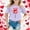 czb# Purple308, variant on Girls Shirt Love Heart Print T-Shirts Valentine'S Day Short Sleeve Crewneck Soft Cozy Relaxed Casual Fitted Blouse,Yellow,12-13 Years