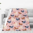thumbnail image 1 of Fotbe Funny Chicken Manta de Franela Acolchonada con Estampado, Súper Suave y Esponjosa, Extra Grande para Sofá, Cama, Uso Todo el Año-40"x30", 1 of 7