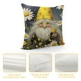 thumbnail image 4 of SHANXI Square Throw Pillow Covers Honey Bee Gnome with Daisy Flower Design Pillow Cases Decorative for Home Bedroom Sofa Pillowcases Standard Size  20x20in, 4 of 5