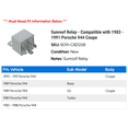 thumbnail image 2 of Sunroof Relay - Compatible with 1983 - 1991 Porsche 944 Coupe 1984 1985 1986 1987 1988 1989 1990, 2 of 2