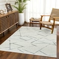 thumbnail image 2 of Grey Geometric Area Rugs for Living Room Washable Rugs Boho Moroccan Area Rug Soft Neutral Geometric Bohemian Carpet Distressed Indoor Rug for Bedroom Dining Room Office Foldable Nonslip Rug, 2 of 9