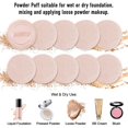 thumbnail image 3 of 10 Pack Powder Puff Cotton Cosmetic Powder Makeup Puffs Pads Makeup With Ribbon Face Powder Puffs For Loose And Foundation, 3 of 5