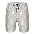 thumbnail image 4 of Kdxio Rabbit And Heart Pattern Mens Casual Shorts - Drawstring Summer Beach Sports Shorts for Men, 4 of 9