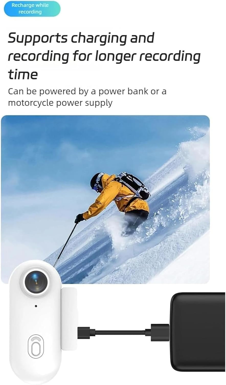 4K Mini Action Camera, POV Capture Pro 2.0, HD Video Recording, Night Vision, Waterproof for Diving, Cycling and Outdoors Activities