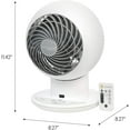 thumbnail image 2 of IRIS USA WOOZOO Fan with Remote, Oscillating, Desk, Table Air Circulator, Globe Fan, 5 Speeds, 82ft Max Air Distance, 90° Adjustable Tilt, 30 db Low Noise, New 2023 Model, 2 of 10