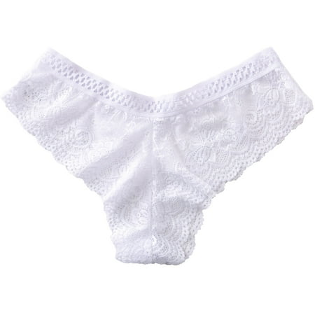 

XINSHIDE Womens Lace Panty White Knickers Briefs 1-Pack Sexy Underpants