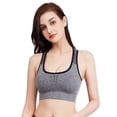 thumbnail image 2 of Sujetador deportivo hueco, transpirable, a prueba de golpes, para fitness, running, yoga, chaleco sin aro de acero, ropa interior deportiva para mujer, 2 of 5