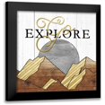 thumbnail image 1 of Perrenoud, Aubree 12x12 Black Modern Framed Museum Art Print Titled - Go Explore, 1 of 5