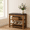Brown & Short, variant on Homy Casa Rustic Solid Wood Entryway Bench with Storage Shoe Organizer for Small Space, Brown