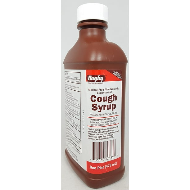 Rugby Guaifenesin Cough Syrup, 100 mg, 480 mL