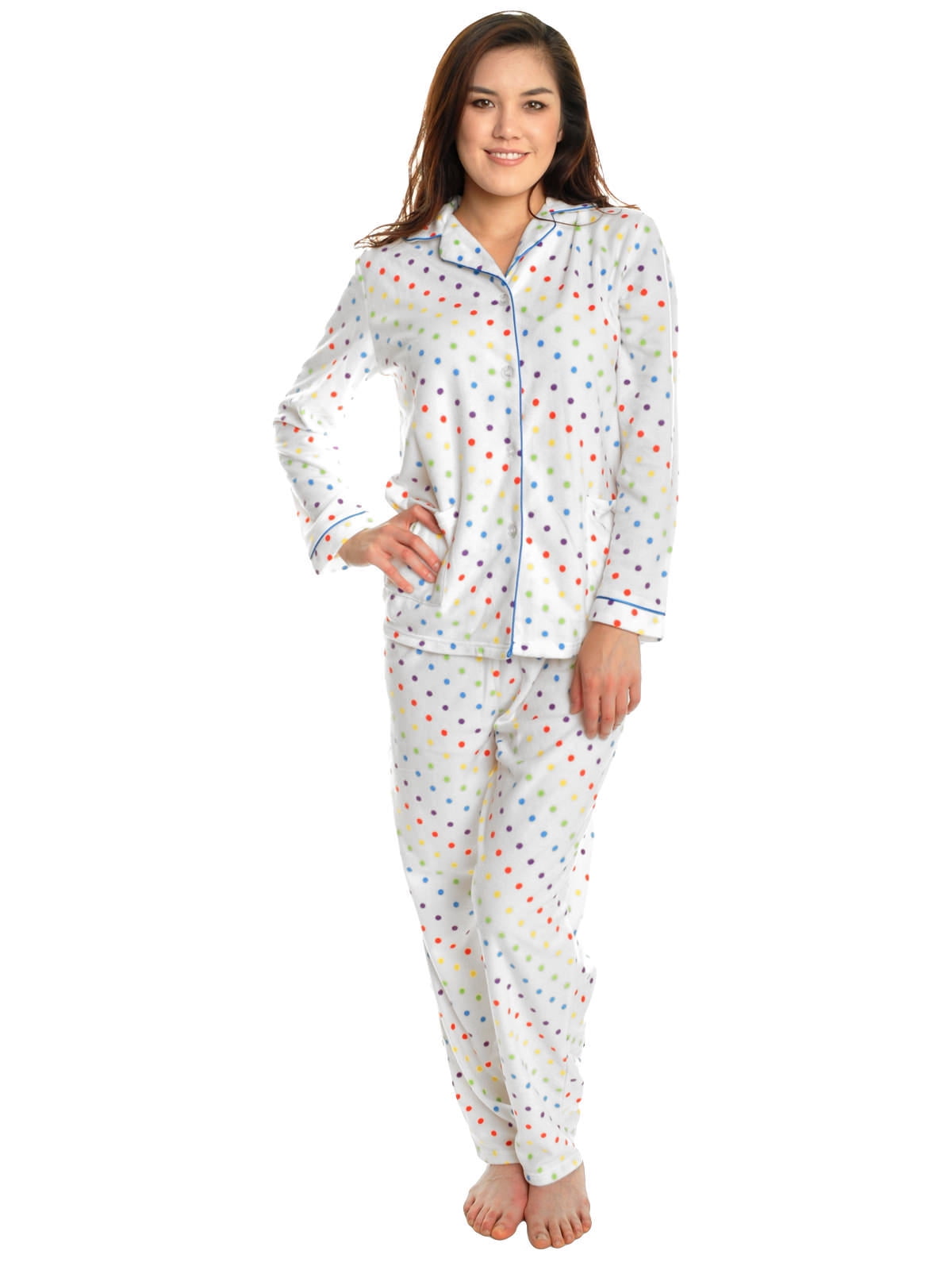 Angelina Cozy Fleece Pajama Set (1-Pack) - Walmart.com