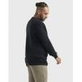 thumbnail image 6 of Hanes Originals Men's Cotton Long Sleeve T-Shirt (Big & Tall Sizes) Black 4XT, 6 of 7