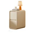 thumbnail image 3 of Drawer Nordic Nightstand Modern Minimalist White Organizer Bedside Table Solid Storage Simple Mesitas De Noche Home Furniture My Lux Decor Round, 3 of 10