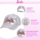 thumbnail image 2 of Gorra de béisbol Barbie a la moda para niñas, gorra de algodón rosa para niñas de 5 a 13 años, gorra ajustable con cierre a presión para el patio de recreo, viajes, uso diario, 2 of 5