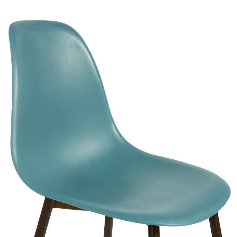 Edgemod Landon Sculpted Dining Chair in Mod Teal Set of 4