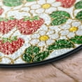 thumbnail image 4 of Strawberry Flower Stained Glass Suncatcher, Vibrant Window Decor, Cottagecore Garden Theme, Gift for Mom Grandma, Kitchen Accent 1895925377, 4 of 4