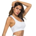 thumbnail image 2 of SWSMCLT Women's Sexy Yoga Tank Crop Tops Hoodie Summer Backless Knitted Workout Cropped Sleeveless Hooded White Small, 2 of 4