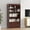 Walnut, variant on 63 Inches Tall Bookshelf, 5-Tier Open Bookcase Retro Bookshelves Storage Organizer Shelf, Wooden Display Floor Bookshelf,  for Library Bedroom Office